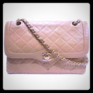 Authentic vintage Chanel Paris ltd ed. Paris flap